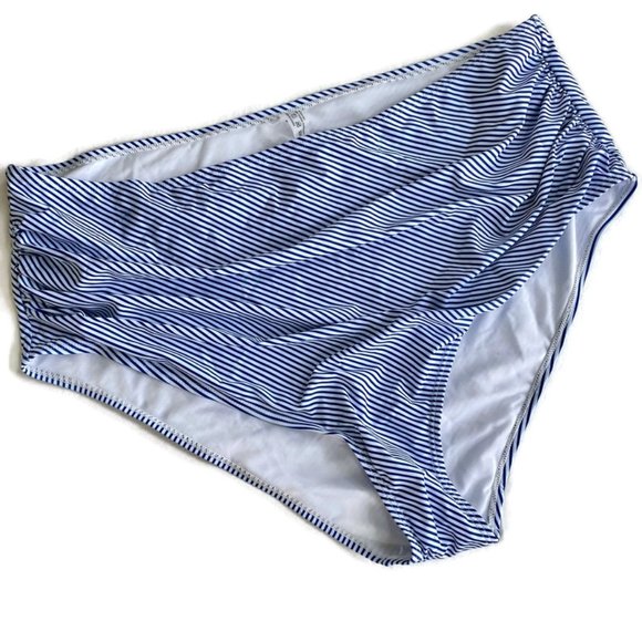 Shein Other - 3/$20! 3X Royal Blue Striped Swim Bottoms Shein⎜  NWOT